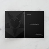 Gothic Heart & Star Pentathing Kaart (Binnen)