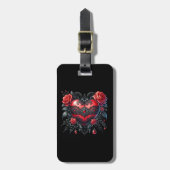 Gothic Heart Valentijn Bagagelabel (Voorkant verticaal)
