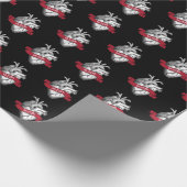 Gothic Heart Valentijnsdag Cadeaupapier (Hoek)