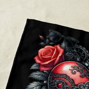 Gothic Heart Valentijnsdag strandhanddoek Strandlaken