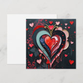 Gothic Heart Valentijnse Kaart (Voorkant / Achterkant)