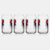 Gothic Heart Valentine Glasses Blikvorm Glas (Rechts)