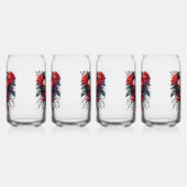 Gothic Heart Valentine Glasses Blikvorm Glas (Links)