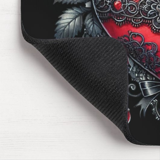 Gothic Heart Valentine Mousepad Muismat (Hoek)