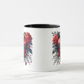 Gothic Heart Valentine Mug Mok (Midden)