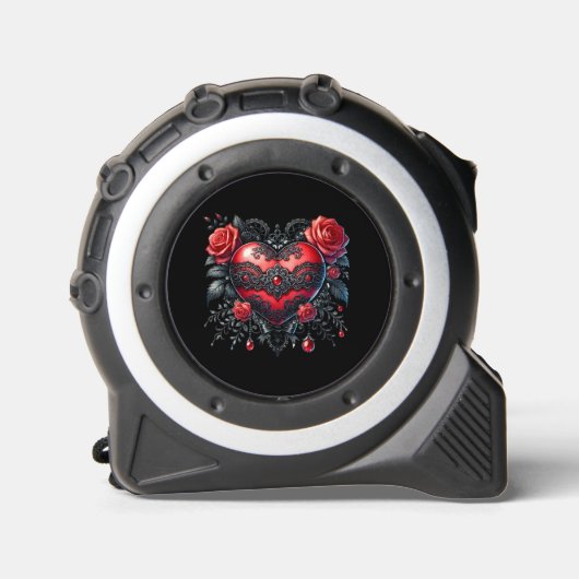 Gothic Heart Valentine Tape Measure Rolmaat (Voorkant)