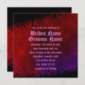 Gothic Heart Wedding Kaart (Voorkant / Achterkant)