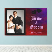 Gothic Heart Wedding Keepomwille Canvas (Insitu (Houten vloer))