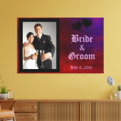 Gothic Heart Wedding Keepomwille Canvas (Insitu (Woonkamer))