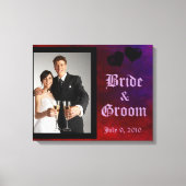 Gothic Heart Wedding Keepomwille Canvas Afdruk (Voorkant)
