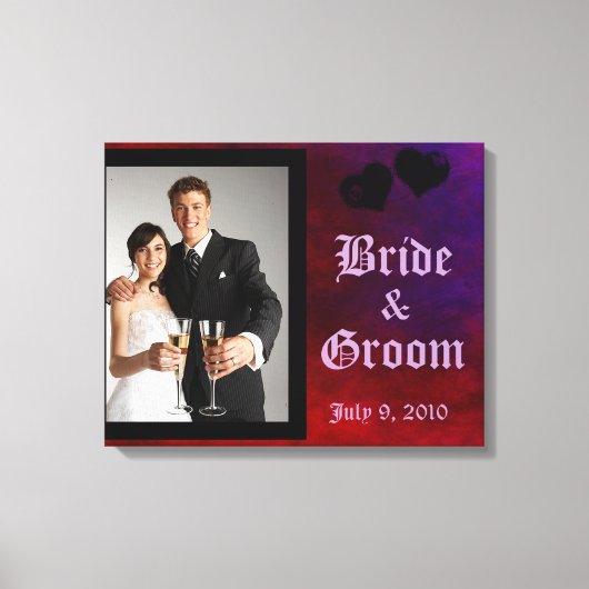 Gothic Heart Wedding Keepomwille Canvas Afdruk (Voorkant)
