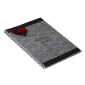 Gothic Hearts and Rozen Elegant Wedding Journal Notitieboek (Rechterzijde)