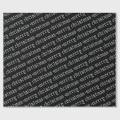 Gothic Heavy Metal Studged Merry Kerstmis Cadeaupapier (Vlak)
