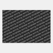 Gothic Heavy Metal Studged Merry Kerstmis Inpakpapier Vel (Voorkant 3)