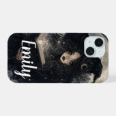 Gothic Heks Natuur Volle Maan Design ||  iPhone 15 Case (Achterkant horizontaal)