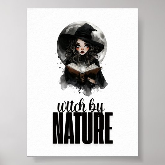 Gothic Heks Natuur Volle Maan ontwerp || Poster (Voorkant)