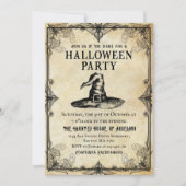 Gothic heks volwassen Halloween partij  Kaart (Voorkant)