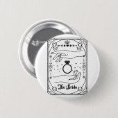 Gothic Heksenbruid Coven Tarot Halloween Vrijgezel Ronde Button 5,7 Cm (Voorkant /achterkant)