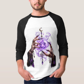 Gothic Heksenhanden Paarse Magie T-Shirt