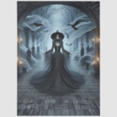 Gothic Heksenkerkhof Fantasie Decoupage Tissuepapier (Voorkant)