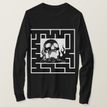 Gothic Hel Schedel Doolhof T-shirt