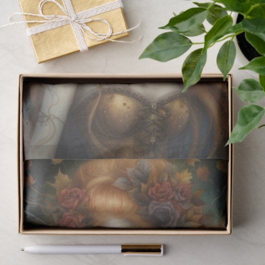 Gothic Herfst Herfst Fairy Decoupage Papier (Geschenk)