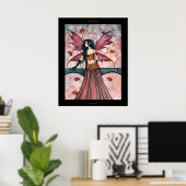 Gothic Herfst Kunstposter met Feeërieke Afbeelding Poster (Thuiskantoor)