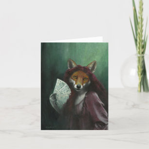 Gothic Heroine Vixen Greetings card Feestdagen Kaart