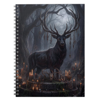 Gothic Herten Donkere Bos Kunstprint Notitieboek