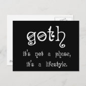 Gothic: Het is geen fase, het is een levensstijl Briefkaart (Voorkant / Achterkant)