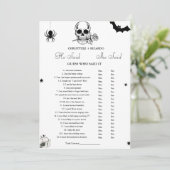 Gothic Hij zei dat ze Vrijgezellenfeest spelkaart Aankondiging (Staand voorkant)