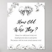 Gothic Hoe oud waren ze Vrijgezellenfeest spel Poster (Voorkant)