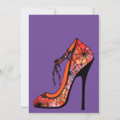 Gothic hoge hak schoen halloween Vrijgezellenfeest Kaart (Achterkant)