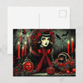 Gothic Holiday Greetings Briefkaart (Voorkant / Achterkant)