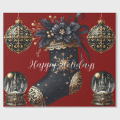 Gothic Holidays Wrapping Paper Cadeaupapier (Vlak)