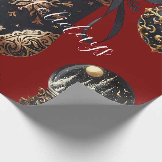 Gothic Holidays Wrapping Paper Cadeaupapier (Hoek)