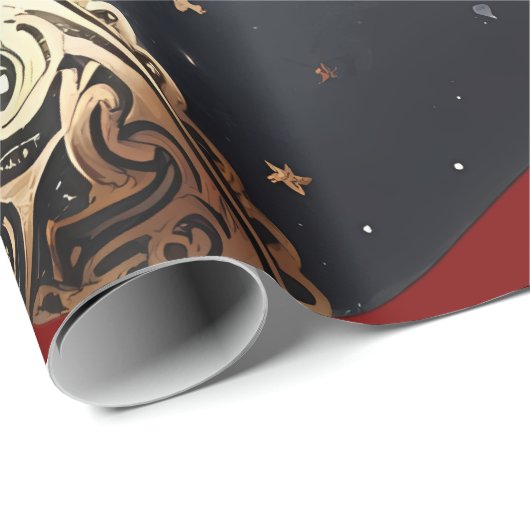 Gothic Holidays Wrapping Paper Cadeaupapier (Rol Hoek)