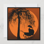 Gothic-Horror-Baby shower Kaart (Achterkant)