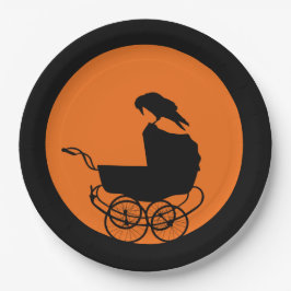 Gothic-Horror-Baby shower Papieren Bordje