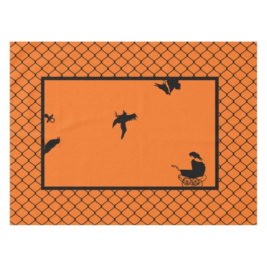 Gothic-Horror-Baby shower Tafelkleed (Voorkant (Horizontaal))