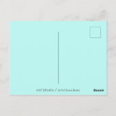 GOTHIC HORROR CAT DRAMA, IEMAND VERPLAATSTE KATTEN BRIEFKAART (Achterkant)