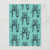 GOTHIC HORROR CAT DRAMA, IEMAND VERPLAATSTE KATTEN BRIEFKAART (Voorkant)