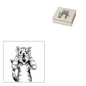 GOTHIC HORROR CAT DRAMA, IEMAND VERPLAATSTE KATTEN RUBBERSTEMPEL (Gestempeld)