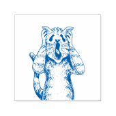 GOTHIC HORROR CAT DRAMA, IEMAND VERPLAATSTE KATTEN ZELFINKTENDE STEMPEL (Design)