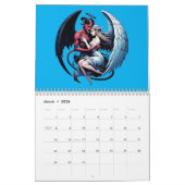 Gothic Horror Dark Fantasy kunstwezens Kalender (Mar 2026)