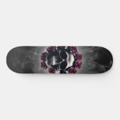 Gothic Horror Dark Skull en Rozen Persoonlijk Skateboard (Horizontaal)