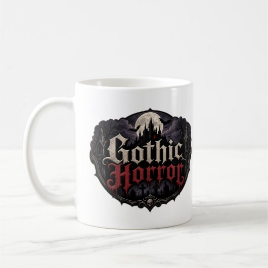 Gothic Horror fictie liefhebber Koffiemok (Links)