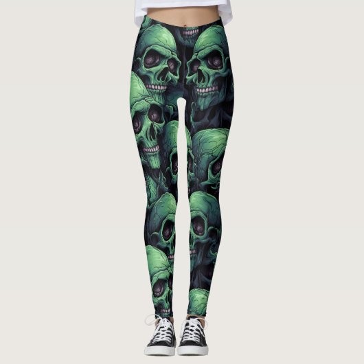Gothic Horror Halloween Leggings (Voorkant)