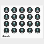 Gothic Horror Monster Donkere Fantasy Ronde Sticker (Vel)
