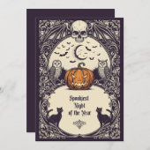 Gothic Horror Party Uitnodiging (Voorkant / Achterkant)